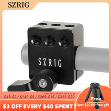 SZRIG 1/4" Thread 15mm Rod Clamp for SLR Camera Support Rig Monitor LED Handle Grip 2024 - buy cheap