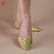 NEW! senior belly dance shoes  sequins  belly dance shoes for women/gilrs belly dance shoes 2024 - buy cheap