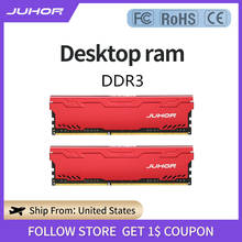 JUHOR Ram 8GB DDR3 1600MHz 1866MHz (PC3 12800) Desktop Memory with Red Heatsink 2024 - buy cheap