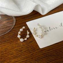 Pendientes en forma de gota de agua de perlas de imitación para mujer, nueva geometría, joyería de lujo 2024 - compra barato