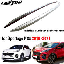 Barra de equipaje de techo OE para Kia Sportage KX5, 2017, 2018, 2019, 2020, aleación de aluminio en lugar de plástico, apariencia mejorada 2024 - compra barato