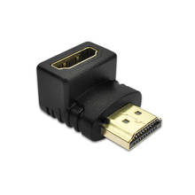 Adaptador universal de cabo, conversores de 90 graus de ângulo hdmi, compatível com hdmi macho para hdmi fêmea 2024 - compre barato