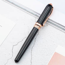Caneta esferográfica de metal de alta qualidade de luxo para escrever material escolar de escritório tinta preta 0.5mm 2024 - compre barato