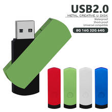 Pendrive 64GB 32GB 16GB 8GB Metal USB Flash Drive 2.0 128GB 256GB Pen Drive Waterproof U Disk 2.0 Memoria Usb Stick Gift 2024 - buy cheap