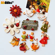 Flowers Angel Rabbit Refrigerator Animal Kitten 3D Magnet Plate Magnetic Stickers Home Fridge Magnets Decorations Refrigerator 2024 - buy cheap