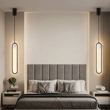 Nordic Minimalist Long Line Chandelier Bar Table Lamp Model Room Living Room Bedroom Bedside Chandelier Modern Chandelier 2024 - buy cheap