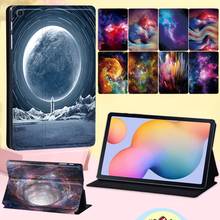 Para Samsung Galaxy Tab S6 Lite 10,4 "P610 P615 funda de tableta anti-cratch serie espacial Funda de cuero con soporte + Stylus gratis 2024 - compra barato