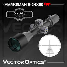 Vector Optics Marksman 6-24x50 FFP Tactical Riflescope 1/10 MIL Min Focus 10yds First Focal Plane Hunting Rifle Scope .338 Lap 2024 - buy cheap