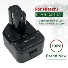 Bateria sem fio da substituição da ferramenta elétrica de ni-mh 12 v 3.0ah para hitachi eb1214s eb1214l eb1230hl eb1230r eb1230x eb1233x 2024 - compre barato