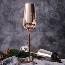 Креативный индивидуальный стеклянный роскошный бокал для вина бокал для шампанского стеклянный бокал гальванический Кристалл Вечерние столовая посуда для бара ужин напиток 2024 - купить недорого