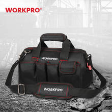 WORKPRO 12 inch Tool Bag 600D Polyester Electrician Shoulder Bag Tool Kits Bag Multi Bag Men Crossbody Bag for Tools 2024 - купить недорого