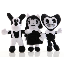 30cm bendy brinquedos de pelúcia thriller jogo máquina de tinta macio peluches bonecas engraçado anime bendy pelúcia travesseiro brinquedos presentes do dia das bruxas 2024 - compre barato