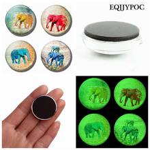 Glass Indian Printed Elephant Whiteboard Magnets for Refrigerators for Fridge Luminous Magnetic Stickers Christmas Home Decor 2024 - buy cheap