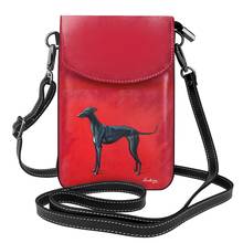 Сумка на плечо Greyhound, кожаная, через плечо, с рисунком 2024 - купить недорого