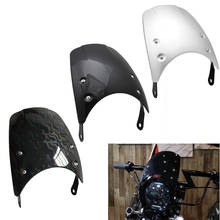 Motorcycle 4"-7" Headlight ABS Windshield Wind Deflector Windscreen for Harley Yamaha XJ 400 XJ600S Ducati Scrambler 2015-2018 2024 - buy cheap