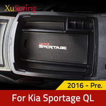 Console central do carro para kia sportage, contêiner de armazenamento, organizador, acessórios para kia sportage 4 2016 2017 2018 2019 2020 2021 2024 - compre barato