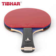 Genuino Tibhar profesional raqueta de tenis de mesa de granos-Ping Pong raqueta de alta calidad con bolsa/6/7/8/9 estrellas 2024 - compra barato