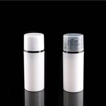 80ML plastic airless  bottle with black pump clear/white lid for lotion/emulsion/serum/essence/anti-UV sunscreen cream skin pack 2024 - buy cheap