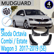 Guardabarros aptos para Skoda Octavia 3 Combi Wagon Estate MK3 A7 5E 2017 ~ 2019, accesorios de coche, piezas de repuesto para guardabarros 2024 - compra barato