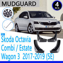 Para-lamas adequado para skoda octavia 3 combinado, vagões estate mk3 a7 5e 2017 ~ 2019, acessórios para carros, peças de reposição 2024 - compre barato