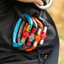 8cm Carabiner D-Ring Key Chain Clip Camping Keyring Aluminum Snap Hook Outdoor Travel Kit Light Weight KeyChain 2024 - buy cheap