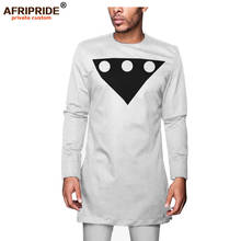 African Attire for Men Long Sleeve Slim Fit Shirt Pants Set Tracksuit Men`s Dashiki Shirt Suit AFRIPRIDE A2016006 2024 - buy cheap