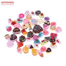 10pcs/lot Kawaii cute Play Food Cake Biscuit Donuts Dolls Miniature Pretend Toy For Dolls Accessories Random Sent 2024 - buy cheap