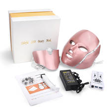 7 Colors Light LED Facial Mask with Neck Skin Rejuvenation Anti-againg Skin Therapy Mask Hifu Face Skin Care Beauty Machine 2024 - buy cheap
