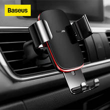 Baseus Gravity Car Phone Holder Air Vent Universal for iPhone Redmi Note 7 Smartphone Car Support Clip Mount Holder Stand 2024 - buy cheap