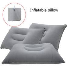Outdoor Inflatable Pillow Convenient Ultralight Inflatable PVC Nylon Air Pillow Sleep Cushion Travel Bedroom Hiking Beach Pillow 2024 - buy cheap