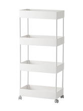 Lazy corner narrow model movable object rack kitchen bathroom landing storage rack multi-layer with wheels 66070 2024 - buy cheap