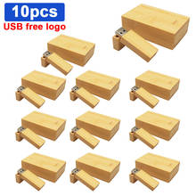 10pcs/lot High speed Business USB 2.0 Wooden bamboo USB flash drive pen driver wood pendrive 4GB 8GB 16GB 32GB USB Free LOGO 2024 - buy cheap