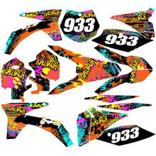 For KTM 2011 2012 SXF SX Motorcycle Team Graphics 3M DECALS stickers kits For KTM SX SXF 125 150 250 350 450 2011 2012 2024 - buy cheap