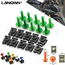 Motorcycle Fairing Screws Fastener Clips Body Spring Nut Bolts Kit For Kawasaki Z750R ZX10R ZX6R ZX636 H2 H2R ZZR ZX 1400 ZX10R 2024 - buy cheap