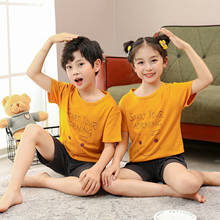 Summer Children's Pajamas Short sleeve Pyjamas Kids T-shirt+Pants 2pcs Cartoon Pajamas For Girl Boys Baby Sleepwear Nightwear 2024 - buy cheap