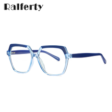 Ralferty 2021 Oversize Hexagon Eyeglasses Frames Women Retro Square Glasses Frame Female Optic Frame oculo de grau lunette D3508 2024 - buy cheap