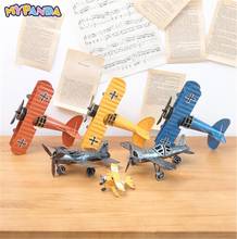 2022 Fashion 1PC Vintage Metal Plane Model Photography Props Kids Iron Retro Aircraft Glider Biplane Pendant Airplane Toy Random 2024 - buy cheap
