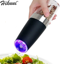 HIKUUI GRAVITY Induction Pepper Grinder Salt Mill With LED Light Kitchen Seasoning Grinding Tool Automatic Mills Dropshipping 2024 - buy cheap