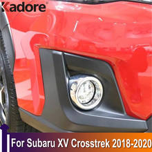 For Subaru XV Crosstrek SUV 2018 2019 2020 ABS Chrome Front Foglight Fog Light Cover Trim Car Protect Accessories 2024 - buy cheap