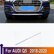 For Audi Q5 2018 2019 2020 Chrome Car Front Bumper Lower Grille Bottom Cover Trim Molding Car Exterior Accessories 2024 - buy cheap