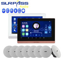 Amplificador de pared con pantalla táctil, sistema de sonido estéreo HiFi para cine en casa, WiFi, Bluetooth, Android 5,1, Fm, PA 2024 - compra barato