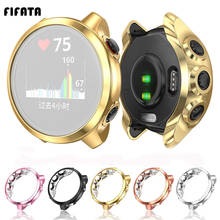 FIFATA For Garmin Forerunner 245 Watch Case TPU Silicone Plating Watch Protective Shell For Garmin 245 Smart Watch Screen Bumper 2024 - buy cheap
