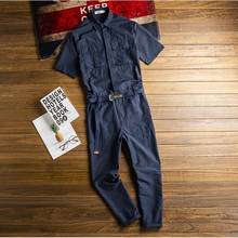 2022 Spring Summer New Jumpsuit Men's Retro Casual Pants Slim Leotard Tide Pantyhose Overalls Male Fashion Rompers Trousers 2024 - buy cheap