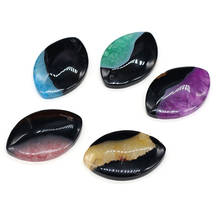 Natural Agates Stone Pendants Marquise Shape Exquisite Colorful Agates Stone Charms for Jewelry Making Necklace Bracelet Gift 2024 - buy cheap