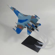 Modelo de avión de combate de simulación estática, avión ensamblado SU27 de la Unión rusa, SU27, ABS, 1:72 2024 - compra barato