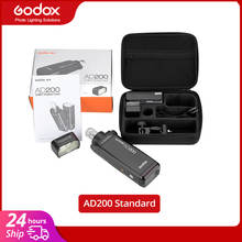 GODOX-Flash portátil AD200 TTL 2,4G HSS 1/s 8000 200Ws, luz de bolsillo de doble cabezal, batería de litio de 2900mAh 2024 - compra barato