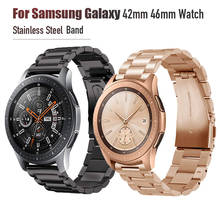 Correa de reloj Gear S3/Galaxy Watch de 42mm y 46mm, bandas de correa de acero inoxidable de 20mm y 22mm para reloj inteligente Samsung Galaxy de 42mm y 46mm Gear S3 2024 - compra barato