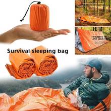Outdoor  Life Bivy Emergency Sleeping Bag Thermal Keep Warm Waterproof Mylar First Aid Emergency Blanke Camping Survival Gear 2024 - купить недорого