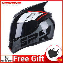 Herobiker motocicleta capacete dot certificação das mulheres dos homens de fibra de vidro motocross capacete de corrida casco moto capacetes da motocicleta 2024 - compre barato