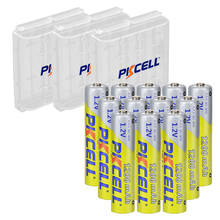 12PCS PKCELL AAA battery 1200mAh 1.2V Ni-MH AAA Battery NIMH 3A Rechargeable Batteries 3A Bateria Baterias +3PCS AAA battery box 2024 - buy cheap